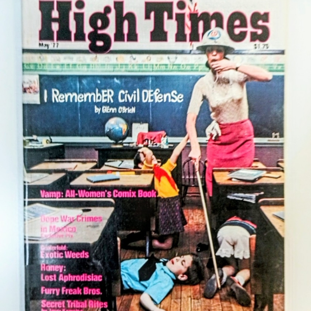 Vintage High Times May 1977 Civil Defense Vamp Comix Furry Freak Bros Free Ship